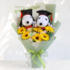 ກາຕູນ Bouquet Snoopy Snoopy Doll ດອກໄມ້ Puppy ຮຽນຈົບຮູບພາບຂອງຂວັນວັນເກີດ Rose ສໍາລັບແຟນແລະເພື່ອນທີ່ດີທີ່ສຸດ