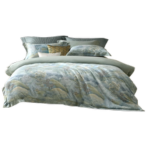 Mercury Home Textiles 60S long-staple cotton four-piece antibacterial cotton set pure cotton quilt cover bed sheet quilt cover 24 years new product