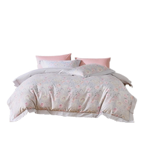 Mercury Home Textiles Pure Cotton Set Antibacterial 100% Cotton Four-piece Set Floral Sheet Quilt Cover Bedding 24 New Products