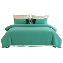 Mercury Home Textiles 60S long-staple cotton brushed four-piece antibacterial new Chinese style national style autumn and winter warm bed sheet and quilt cover