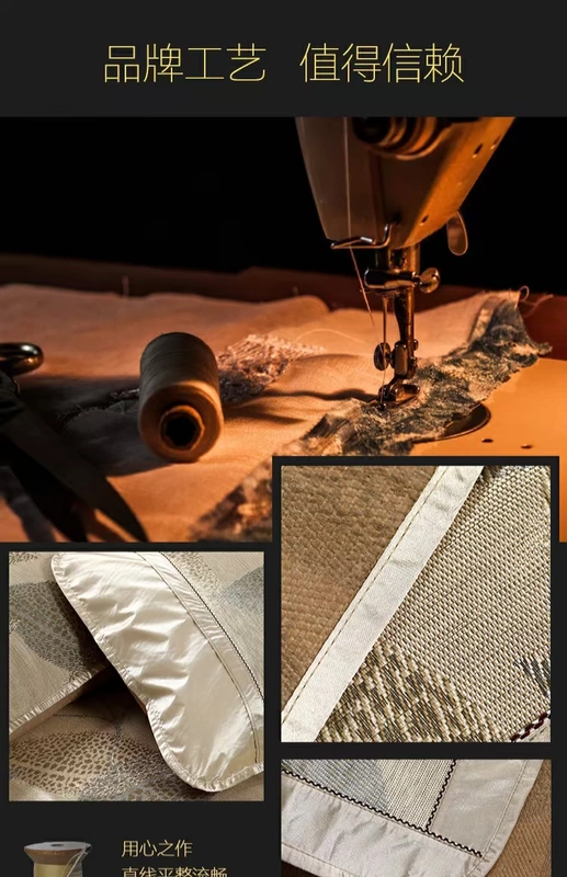 Thủy ghế băng dệt để lưỡi liềm jacquard lụa hai / ba mảnh giường mat 2019 New - Thảm mùa hè