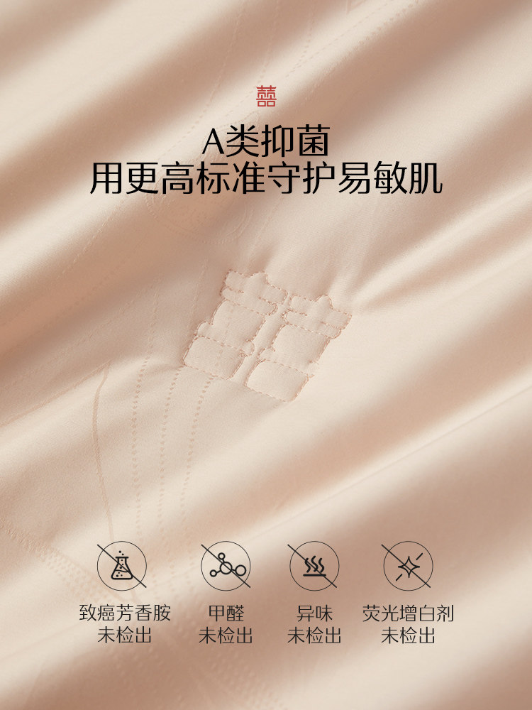 Mercury Home Textiles Bama Mulberry Silk 80-Count Cotton Wedding Quilt Core Double Palace Cocoon Mother-Child Quilt Festive Wedding Gift