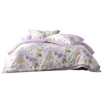 Mercury Home Textiles 40S 100% Cotton Four-piece Sunshine Combed Cotton Set Dormitory Sheets and Quilt Covers Bedding