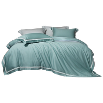 Mercury Home Textiles Tencel Lyocell Silk Four-piece Light Luxury Satin Set Quilt Cover Sheet Bedding 24 New Products