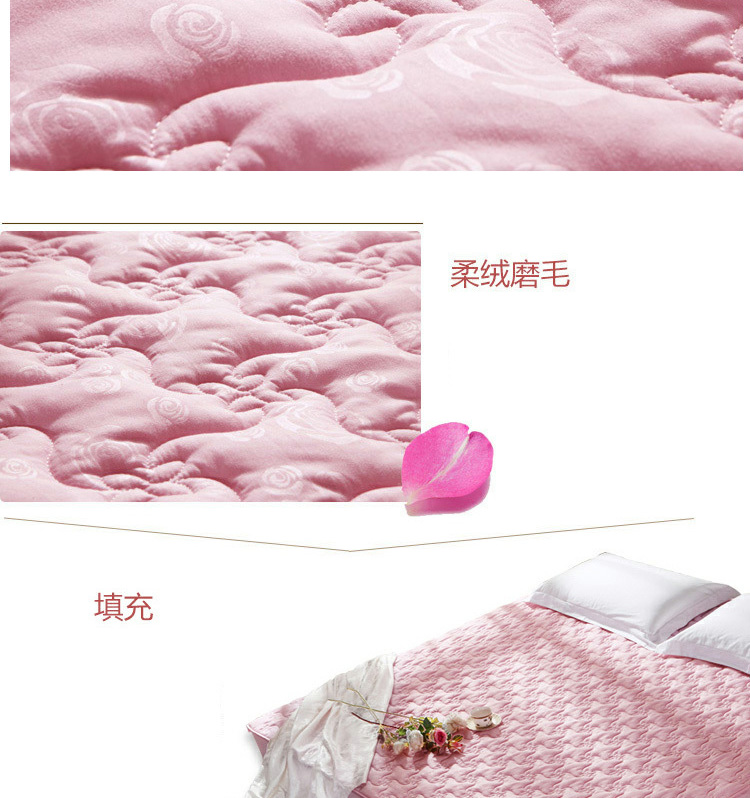 Thủy ngân Trang chủ Dệt may Austin Rose Bed Pads Độc giường đôi 1,8 Metros Nệm Giường Nệm ấm