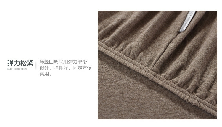Nhà dệt thủy ngân đơn tấm trải giường bằng vải cotton đan 笠 giường đôi đơn 1,8m trải giường đơn giản theo luật thời gian 	ga chun trải giường 2mx2m2	