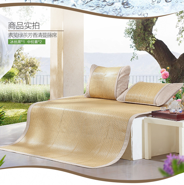 Thủy dệt mùa hè mát mẻ mat mat 1.8m ký túc xá ghế có thể gập lại cám dỗ Qian Fang Qing nho ghế mat - Thảm mùa hè các loại chiếu điều hòa
