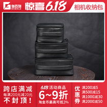 cam-in head layer Cow Leather Photographic Bag Genuine Leather Camera Bag single Anti-micro single-phase machine lens Package portable containing bag