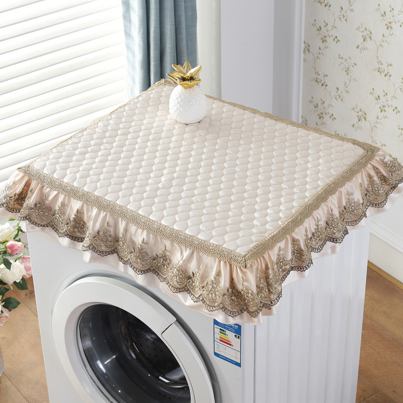 Washing machine Gaibu European-style bunk bed head cabinet cover cloth art cover towels High-end Lace Washing Machine Dust Cover Single Door Fridge Lid