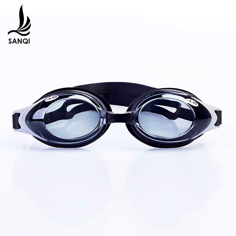 Three-odd myopia swimming goggles men and women waterproof and anti-fog belt degrees HD swimming glasses detachable comfort and clear fashion
