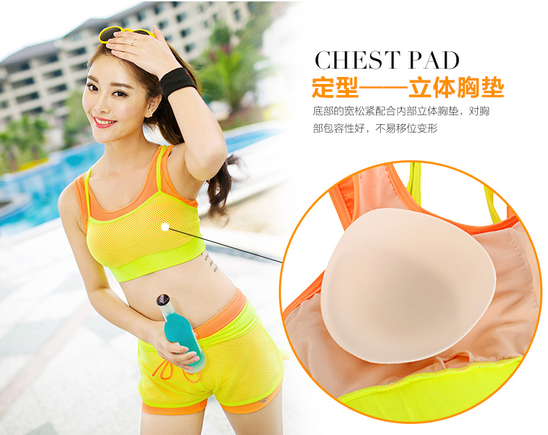 Phiên bản Hàn Quốc của các cô gái mặc bikini thể thao chia tách áo tắm XL size boyshort nữ đồ bơi màu thủy triều - Bikinis quần tắm biển