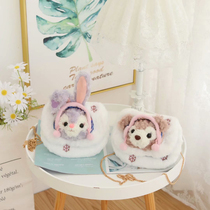 Cute cartoon snowman ballet rabbit plush shoulder bag shoulder bag female mini chain bag girl Heart Wild