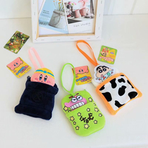 Cartoon small new telescopic lanyard card set bus meal card access control student campus subway card certificate protection cover