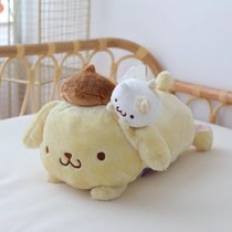 Cute Cartoon Pudding Dog Doll Plush Tissue Cover Car Tissue Box Bedroom Car Tissue Drawing Car Use