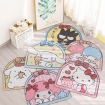 Cute cartoon into the door mat toilet bathroom kitchen non-slip waterproof toilet floor mat home