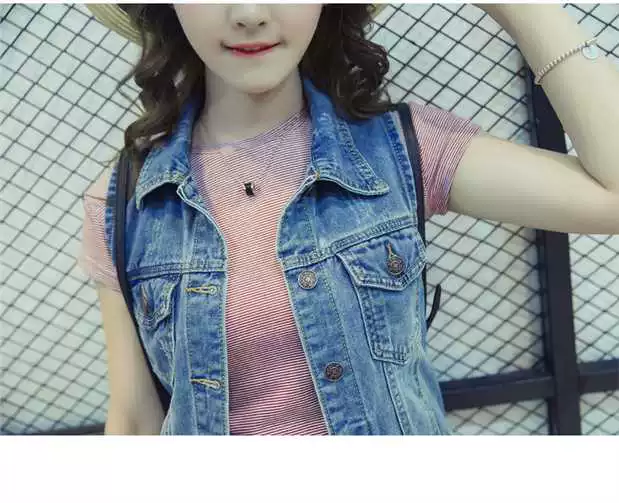 [Đặc biệt hàng ngày] Mùa thu mới 2017 Phụ nữ Hàn Quốc Kích thước lớn Retro Vest Vest ngắn Tide