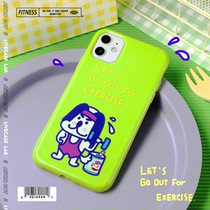 LIVECASE fitness dog cute iPhone12 ProMax mobile phone shell XS applies Apple 11 original green