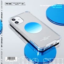 LIVECASE mirror sky blue gradient applicable Apple 12ProMax mobile phone shell iphone11 full package soft shell 13