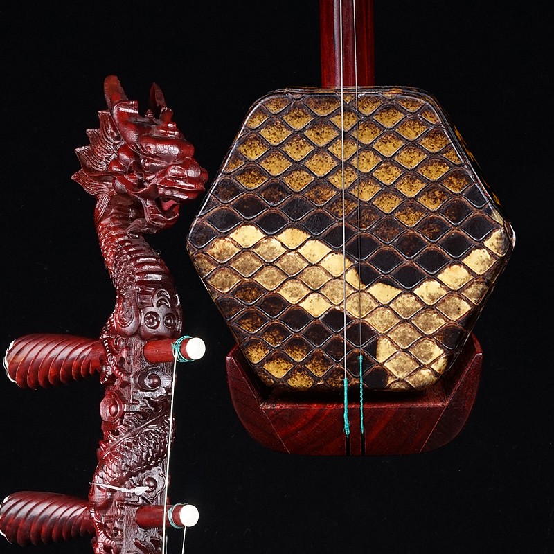 Zhengyintang erhu musical instrument red sandalwood professional playing ethnic optional python skin with video leading erhu