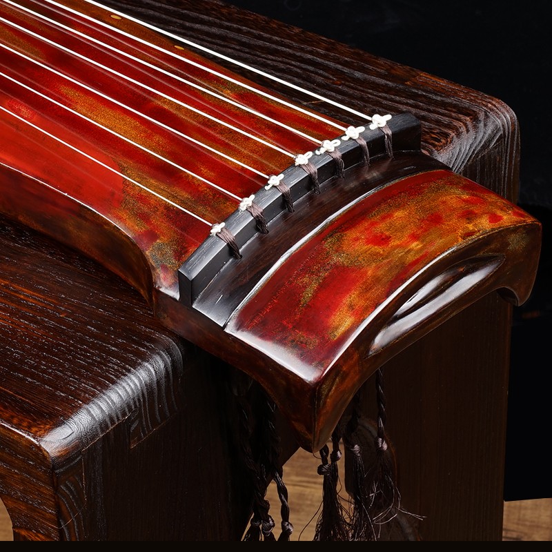 Zhengyintang Guqin musical instrument Zhengyintang performance collection old fir century-old beam traditional lacquer Zhongni style Guqin