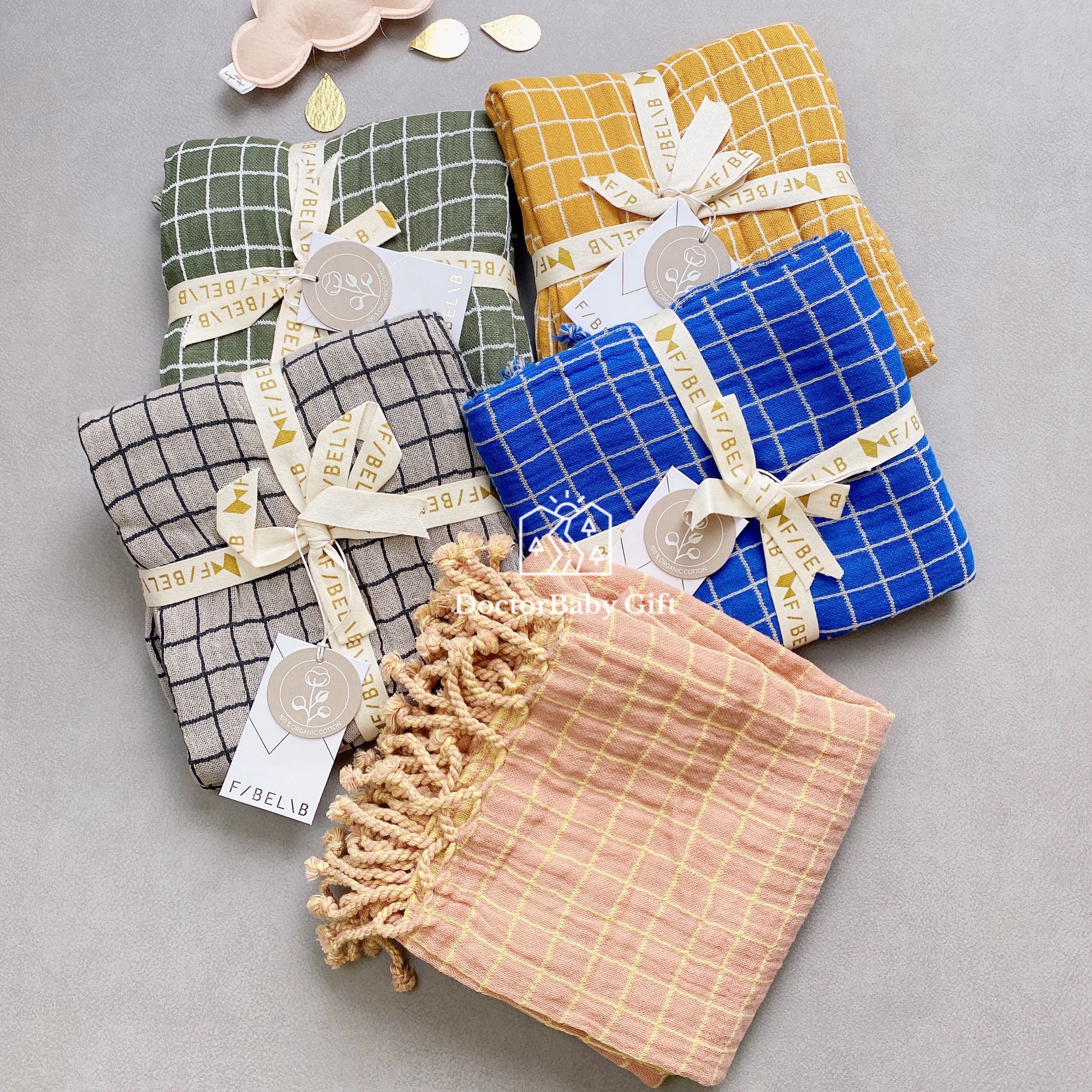 2 1 Spring Summer Spot Danish Fabelab Organic Cotton Grid Flow Sulovely Soft Cover Blanket Blanket