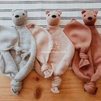 ▲Classic spot Belgian Hvid baby merino wool comfort towel teddy bear soft