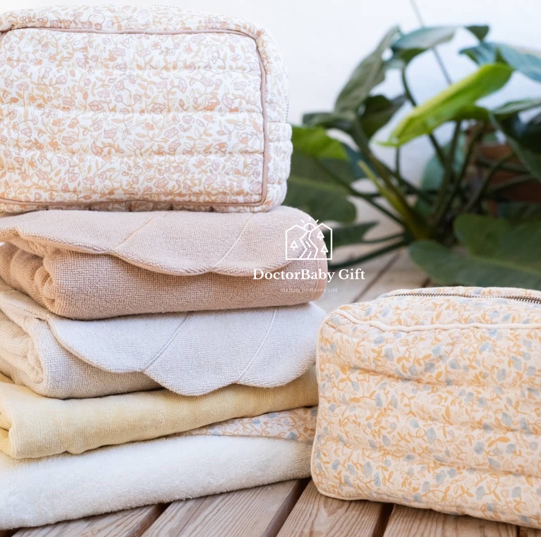 The 2 1 New Danish Thatsmine Organic Cotton Printed Cooling Bag Bathroom Bag Baby Bath cute