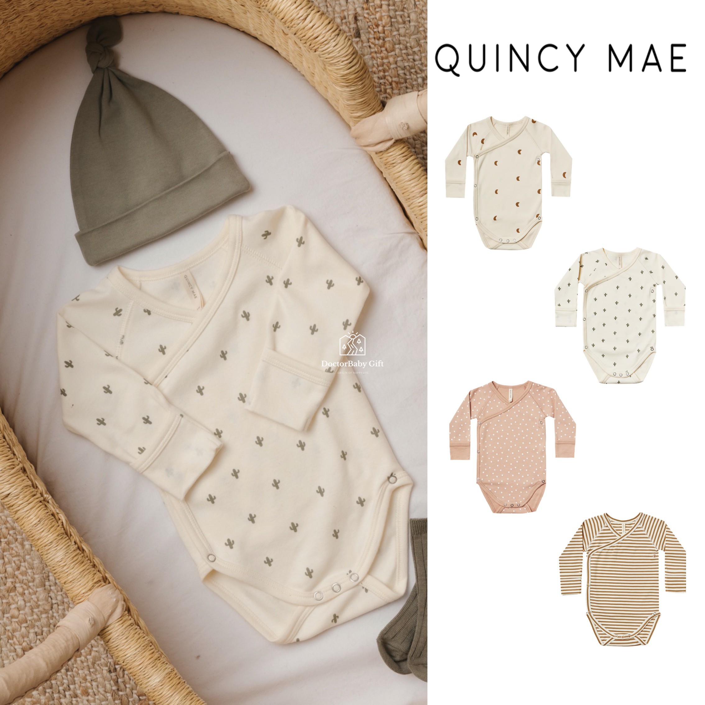 The 6 discount to the US quincy mae QM baby newborn organic cotton long sleeve fartsuit 11