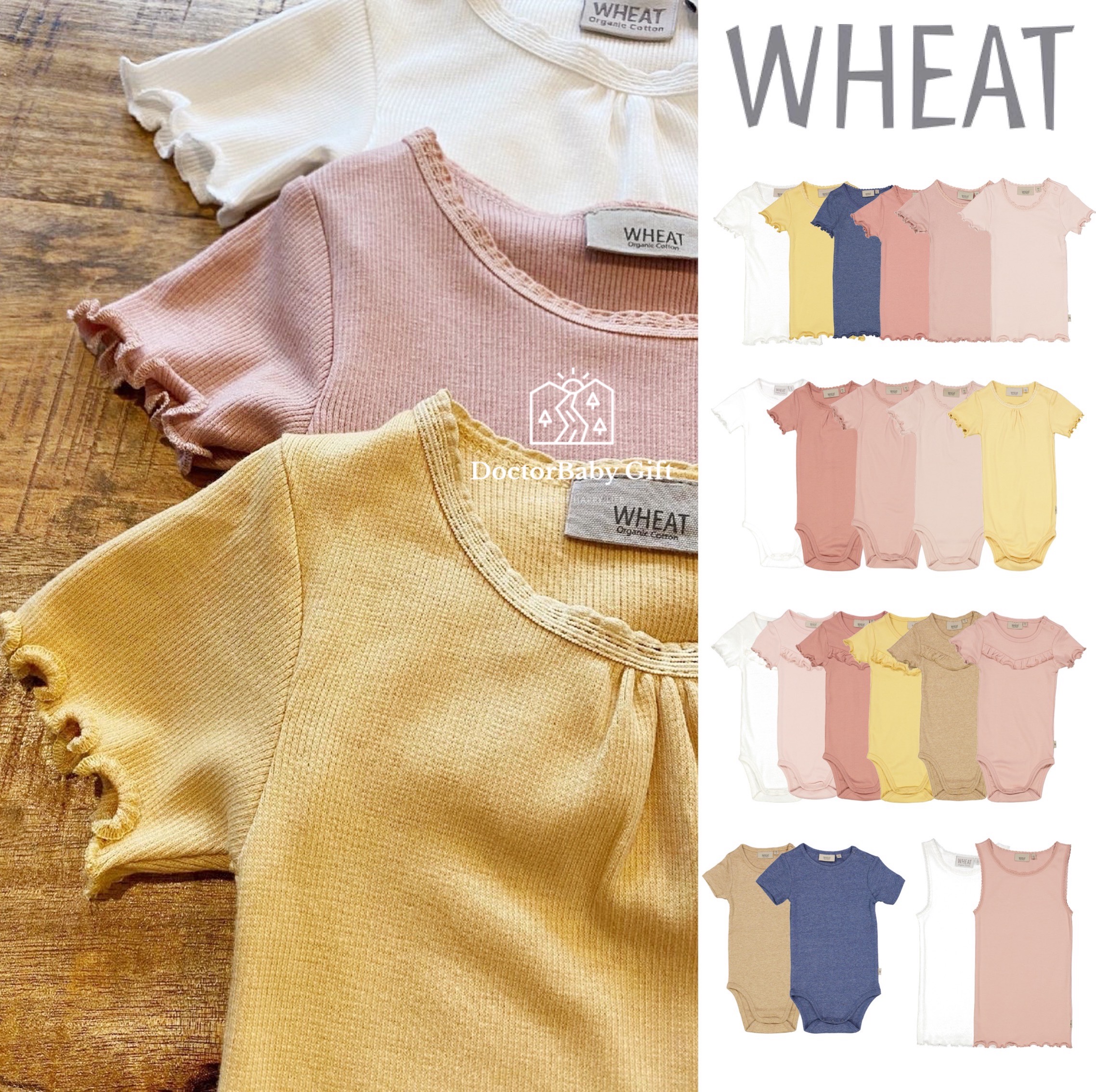 2 1 s S Spot Danish Wheat Baby Modale Cotton Thread Basic short sleeve blouses jacket fart