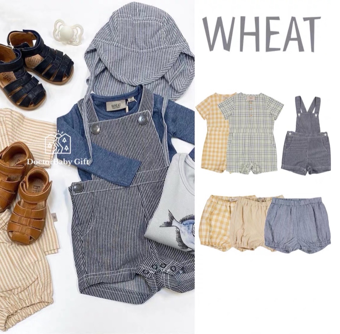 The 6 discount for the Danish Wheat baby organic cotton shorts cuddling with baby bag pants short sleeves sweaters 11