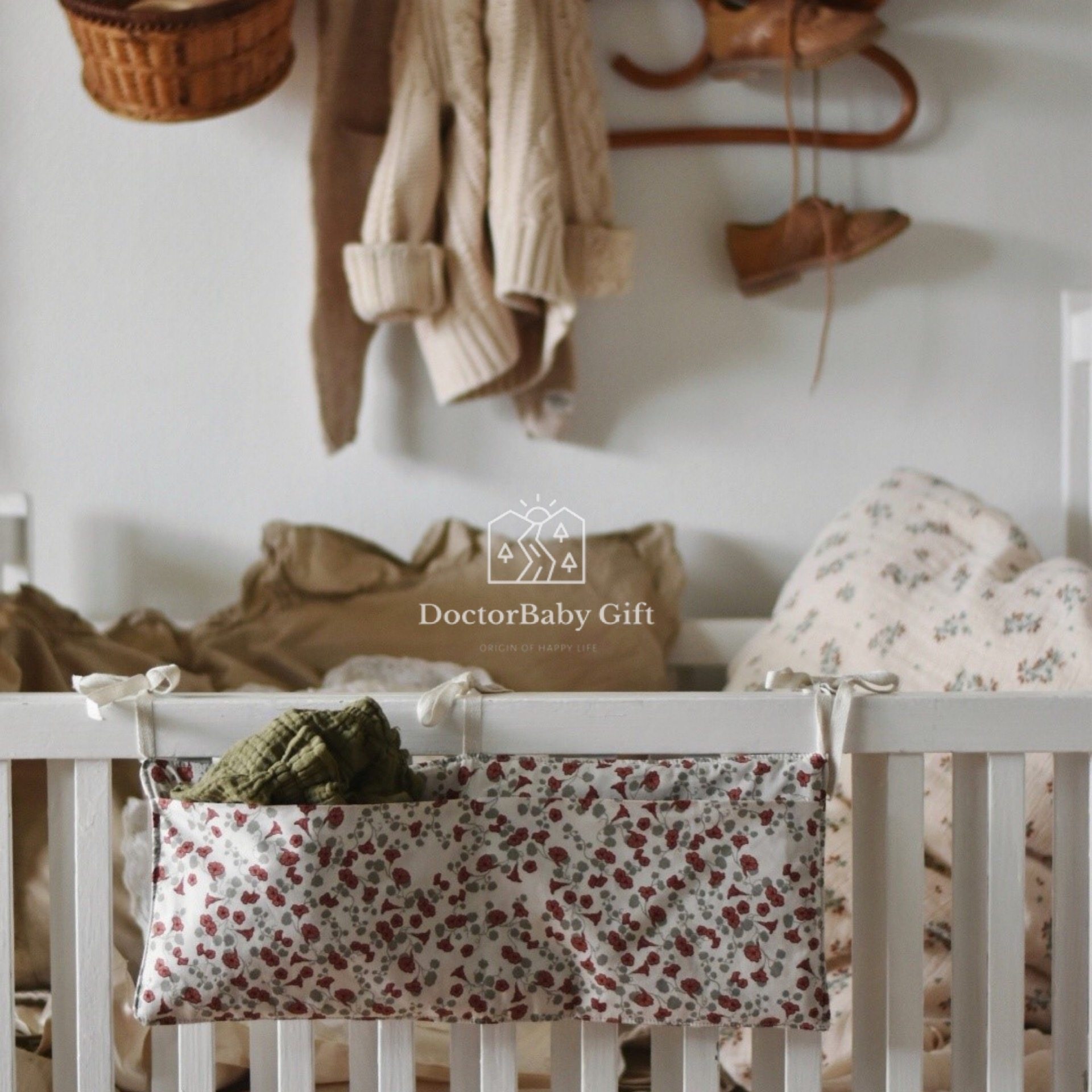 ▲ Swedish garbo and friends crib practical storage bag Bedside storage bag can be hung