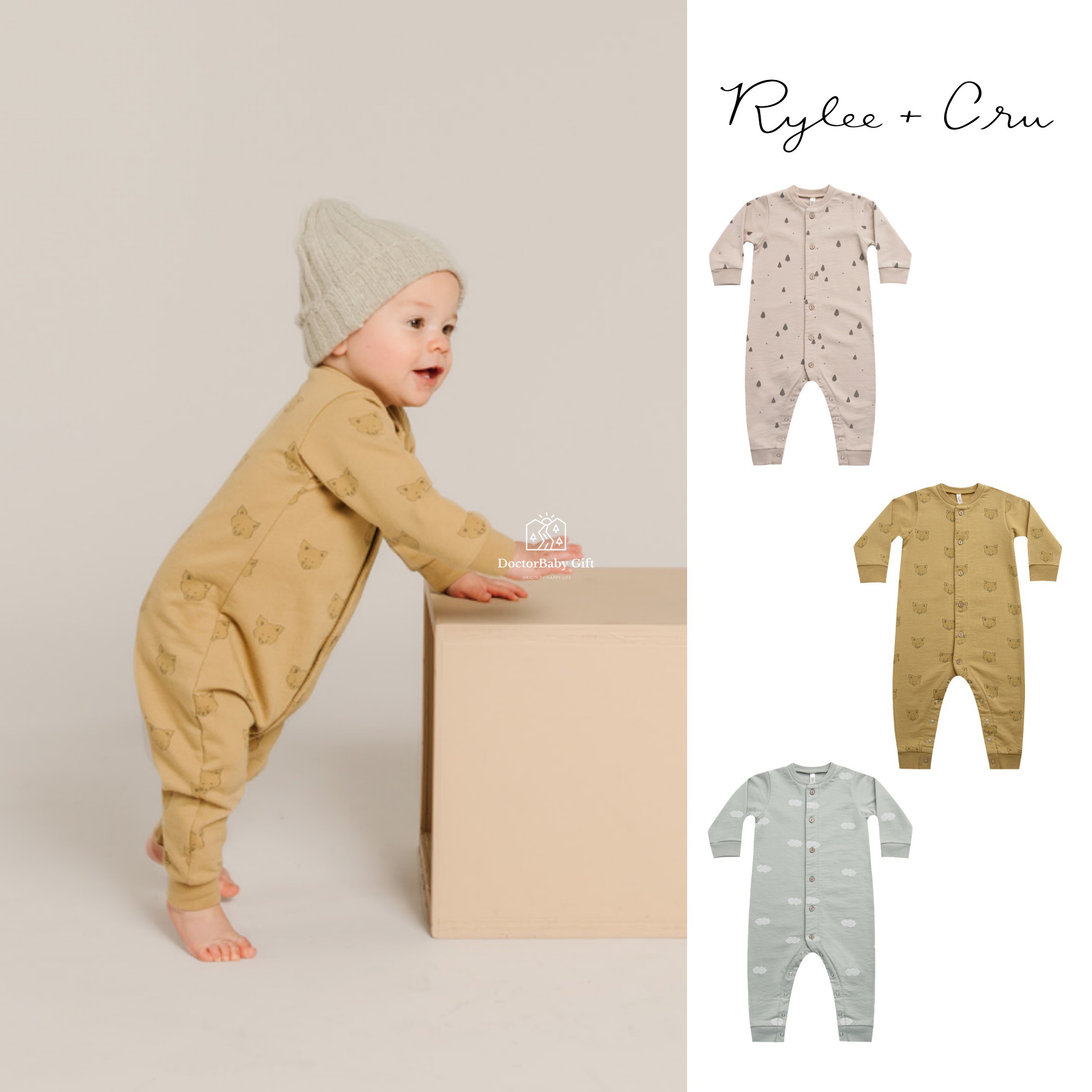 The No. 6 discount does not deback US RyleeandCru RC baby Organic Cotton Long sleeves Sleeves Cute 11