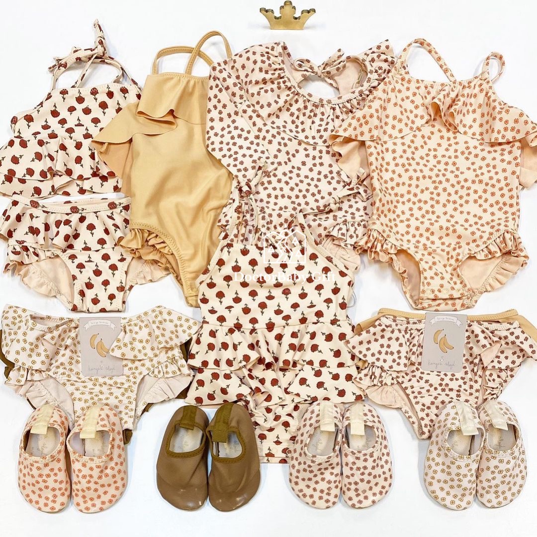 2 1 new spot Danish konges Slojd baby cute printed even two-piece swimsuit