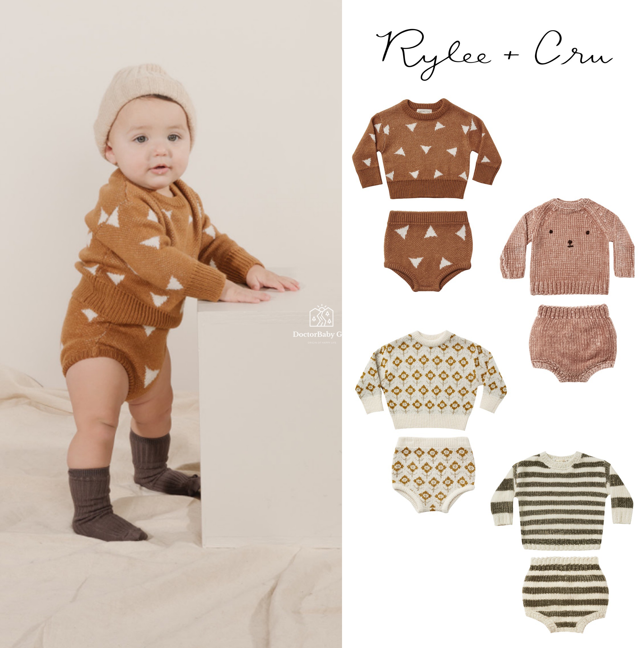 The No. 6 discount does not deback US RyleeandCru RC baby long sleeve knit sweater shorts cute 11