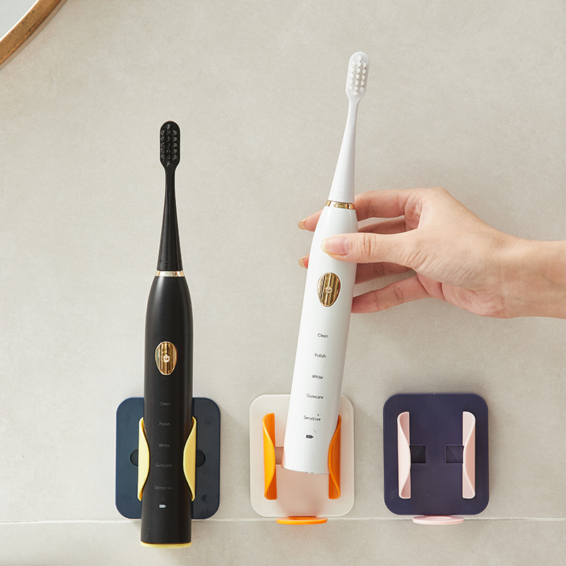 Electric toothbrush hanging rack wall-mounted perforated shelf makeup room containing layer shelf hanging wall-type dental tool placement shelf