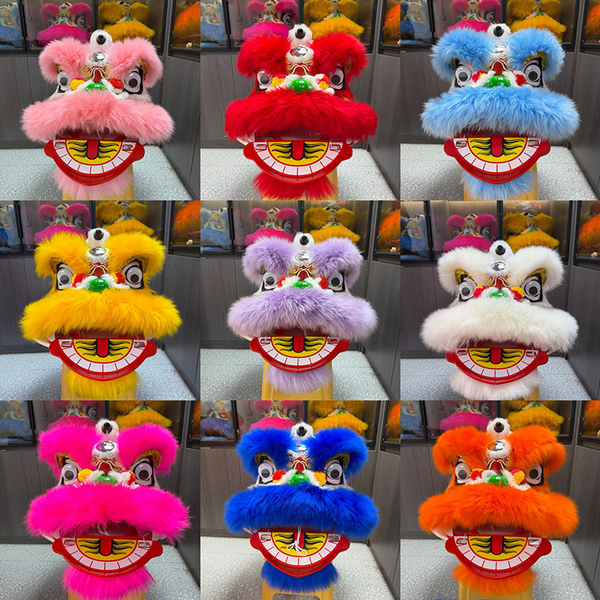 Lion Head Dance Performance, Opening Ceremony Lion Dance, Flower Basket, Woolen Lion Decoration Props, Lion Dance Children's Lion Head