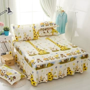 khăn trải giường cotton giường váy trải giường một mảnh bụi nắp bảo vệ tấm 1,8 1,5 Li trượt giường nệm lò xo - Váy Petti