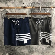 Sugar sugar Thom browne 19 spring and summer tb four-bar shorts men and women lovers five-point pants beach pants