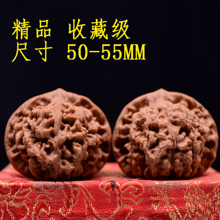 Kirin pattern lion head Wang Yong official hat super large 50-55 fine text play walnut play hand play hemp wild