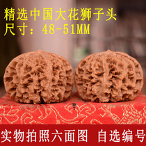 Wenwan walnut big flower lion head extra large 48-51 boutique hand hemp wild four-story building unicorn pattern official hat