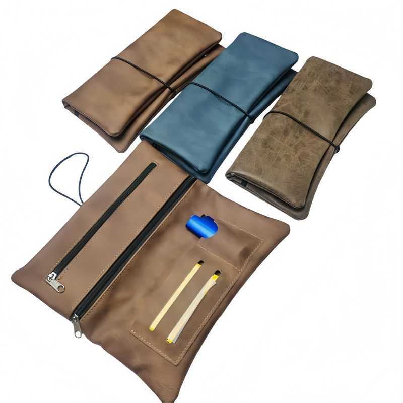 Fashionable New Faux Leather Multifunctional Coin Purse, Pipe and Tobacco Pouch, Lighter and Cigarette Paper Storage Bag, Smoking Accessories Storage Bag Fashionable New Faux Leather Multifunctional Coin Purse, Pipe and Tobacco Pouch, Lighter and Cigarette Paper Storage Bag, Smoking Accessories Storage Bag