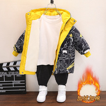 South Korean boy winter clothing cotton clothes 2021 children in winter thickened down cotton clothes padded jacket for baby foreign air coats