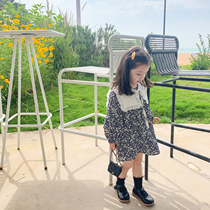 South Korea 2022 Spring and Autumn Dress New Girl Dress Children Trendy Dresses Children Trendy Dress Korean Version Baby Foreign Air Princess Dress