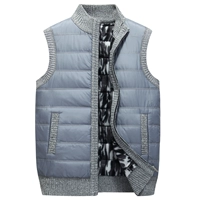 Long Hao Jeep thậm chí vest nam mùa thu và mùa đông cha cộng với áo nhung cotton dày bên ngoài vest vest cũ khoác vest nam