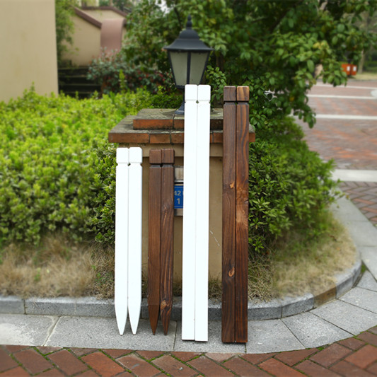 Fence post Gardening column Square column Wooden stake Carbonized wood anti-corrosion wood Home gardening garden decoration