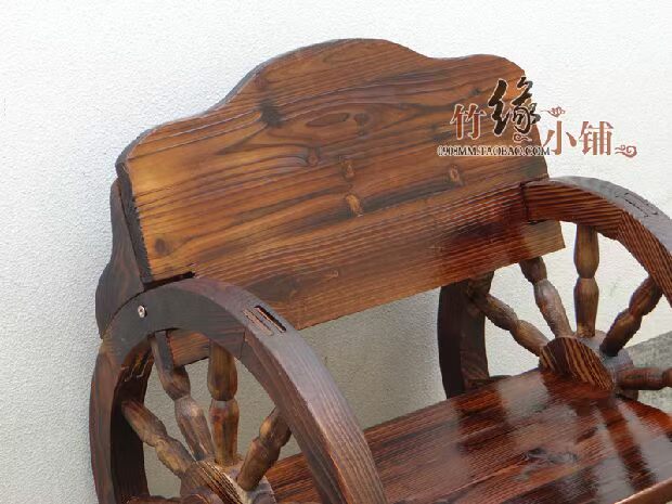 Bàn ghế ngoài trời Sân và bàn bánh xe đơn Carbonized Bàn ghế gỗ chống ăn mòn Bàn ghế giải trí ban công Bàn ghế - Bàn ghế ngoài trời / sân ghế nhựa giả mây ngoài trời