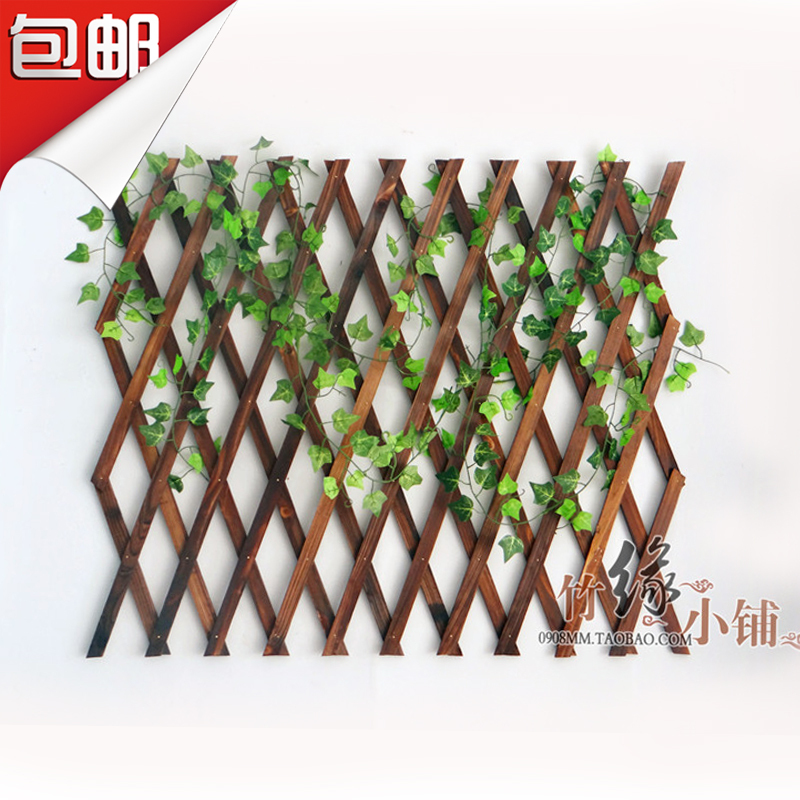 Outdoor Anti-Corrosion Wooden Fence, Retractable Solid Wood Trellis, Garden Fence, Guardrail, Wall Decoration, Grid Flower Stand Outdoor Anti-Corrosion Wooden Fence, Retractable Solid Wood Trellis, Garden Fence, Guardrail, Wall Decoration, Grid Flower Stand