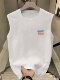 Trendy Letter Tank Top for Men, Summer American Style Pure Cotton Couple's T-Shirt, Loose and Versatile Casual Sleeveless T-Shirt, Trendy Brand