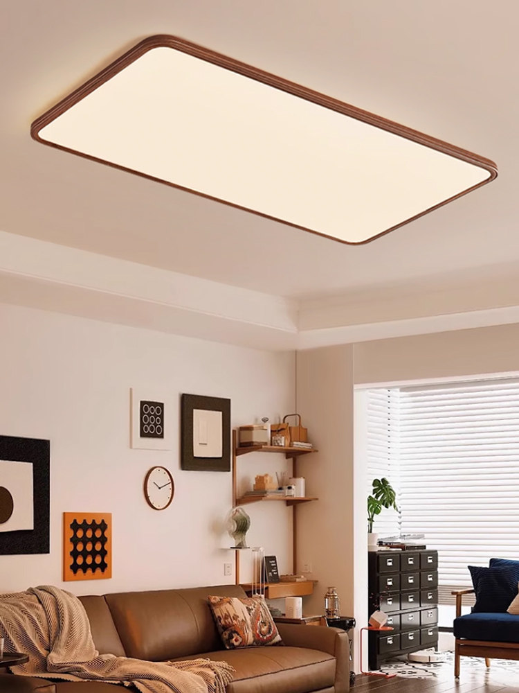 Medieval-Style Living Room Ceiling Lamp, Ultra-Thin Hall Main Light, Simple Eye-Protecting Study, Bedroom, Room Lighting, Whole House Package