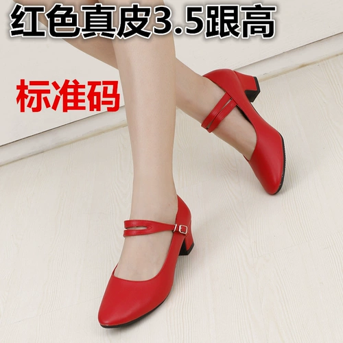 Plaza Dance Those кожаные каблуки одиночная обувь латинская танцевальная туфли